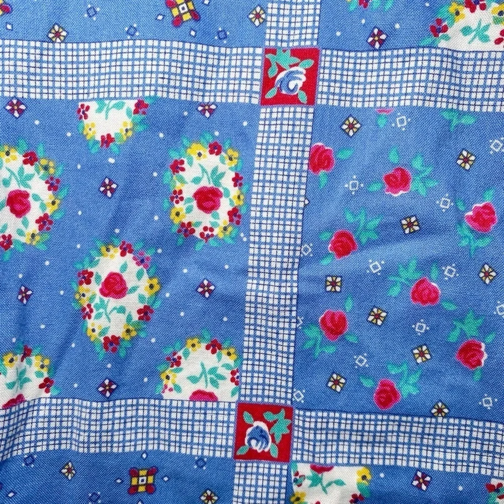 LizWear Vintage Colorful Multi Pattern Button Down Shirt with Pearl Snaps - Picture 14 of 16